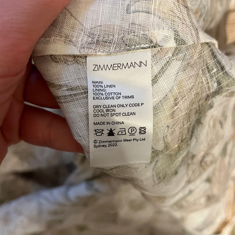 NWOT Zimmermann Chintz Floral Midi Dress - Picture 7 of 13